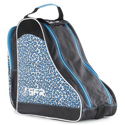 Designer Ice/Roller Skate Carry Bag - Blue Leopard