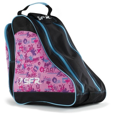 Designer Ice/Roller Skate Carry Bag - Pink Graffiti