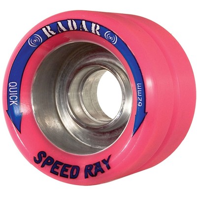 Speed Ray 62mm Roller Skate Wheels- Hot Pink