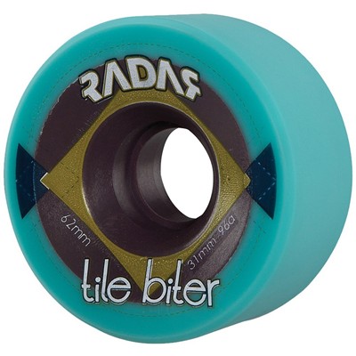 Tile Biter 62x31mm/96a Roller Skate Wheels- Turquoise