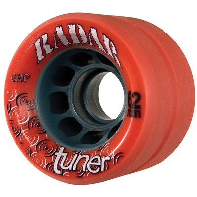Tuner 62mm Derby Roller Skate Wheels- Red