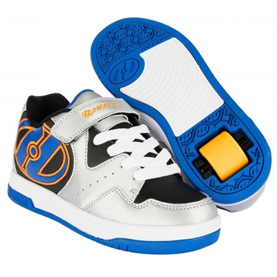 Hyper Silver/Black/Royal Orange Heely Shoe