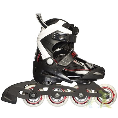 Seba 14 Junior Semi Soft Adjustable Inline Skates - Black