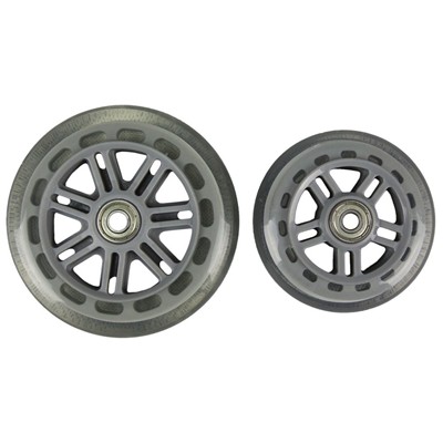 Junior Street 120mm/100mm Scooter Wheels and Bearings- Clear