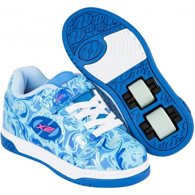 Dual Up Solid Blue/Multi/Marble Kids Heely X2 Shoe Dual Up Solid Blue/Multi/Marble Kids Heely X2 Shoe