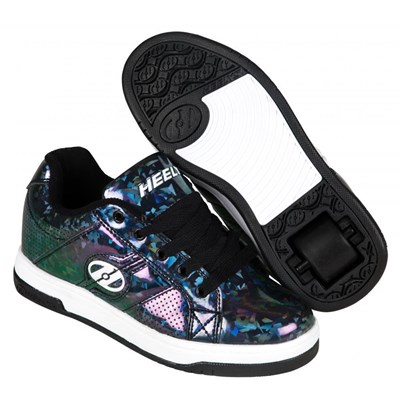 Split Black/Hologram Kids Heely Shoe Split Black/Hologram Kids Heely Shoe