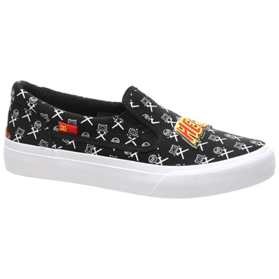Trase Slip On x AT Kids Black/White/Red Shoe