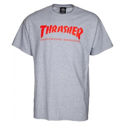 Skate Mag S/S T-Shirt - Grey/Red