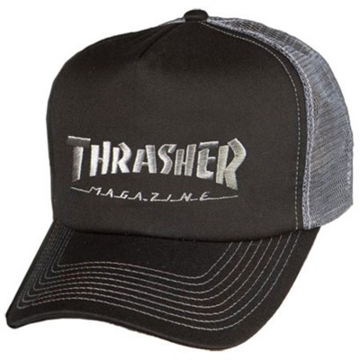 Logo Embroidered Mesh Cap - Black/Grey