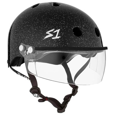 Lifer Helmet inc Visor - Black Glitter