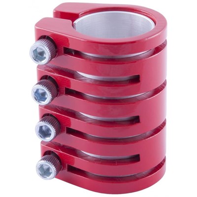 Quad Collar Scooter Snake Clamp - Red  (inc Shim)