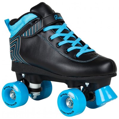 Starlight Kids Quad Roller Skates - Black/Blue