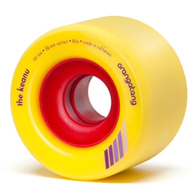 Keanu Centreset 66mm Longboard Wheels - Yellow