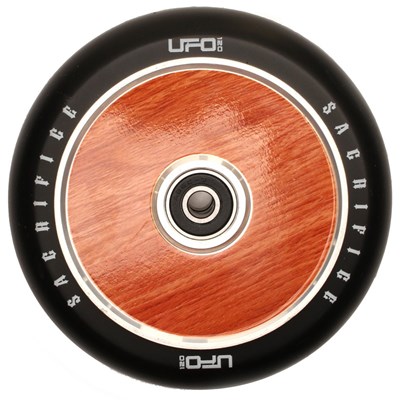 UFO 120 Scooter Wheels (w/ Bearings) - Woodgrain