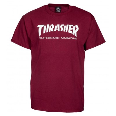 Skate Mag S/S T-Shirt - Maroon