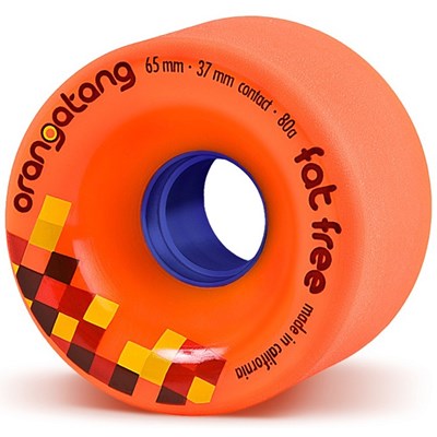 Fat Free Freeride Longboard Wheels - Orange