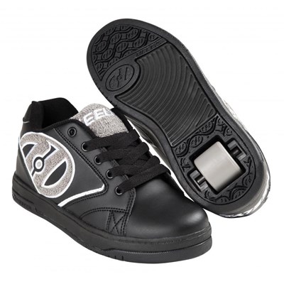 Propel Terry Black/Grey Terry Logo Heely Shoe