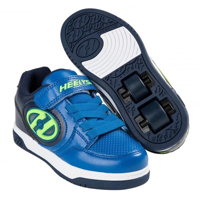 Plus Lighted Navy/Blue/Yellow Kids Heely X2 Shoe