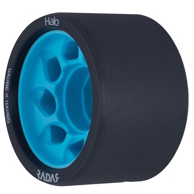 Halo 59mm/95a Roller Derby Skate Wheels - Charcoal/Blue
