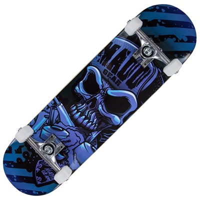 Pro Series Hatter Strip Complete Skateboard - Blue/Black