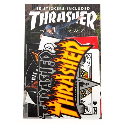 Thrasher Skate Mag Assorted 10 Pack Sticker Pack