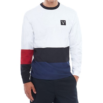 Chima Colorblock L/S T-Shirt - White VA3HBXWHT