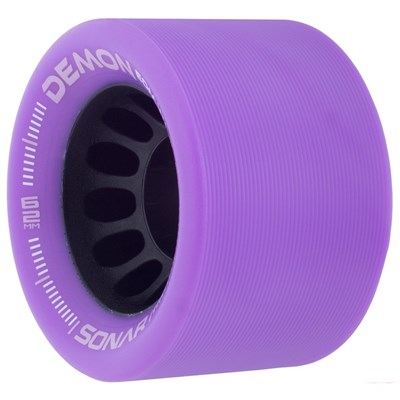 Sonar Demon EDM 62mm Roller Skate Wheels - Purple