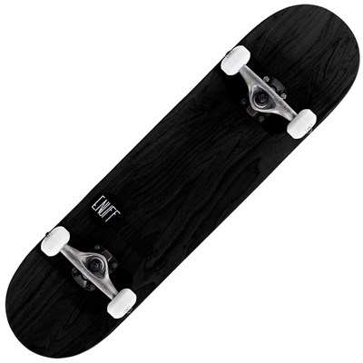 Logo Stain Black 8inch Complete Skateboard