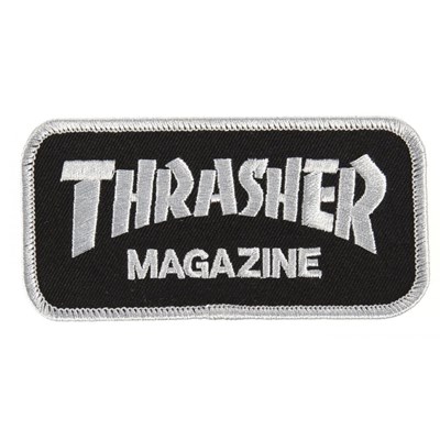 Magazine Logo Patch - Black/Silver