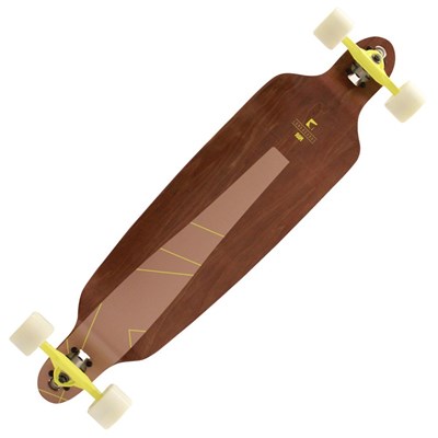 Milho Drop through Complete Longboard - Mahogany Rose
