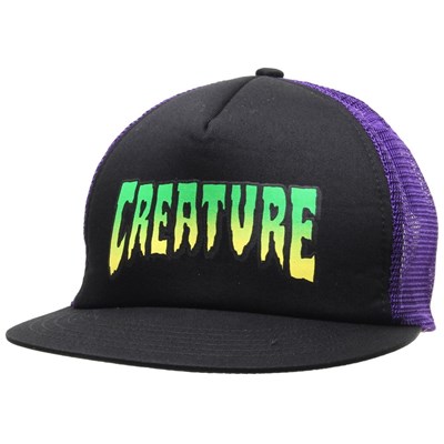 Logo Trucker Cap - Black/Purple