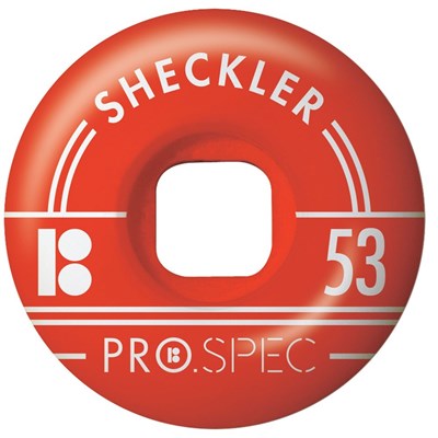 Sheckler Pro Spec Skateboard Wheels - Red 53mm