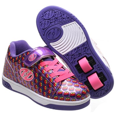 Dual Up Purple/Rainbow/Smile Kids Heely X2 Shoe Dual Up Purple/Rainbow/Smile Kids Heely X2 Shoe