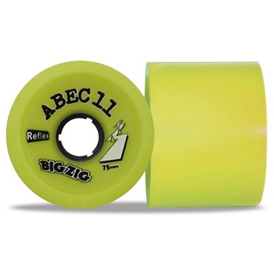 Reflex BigZigs 75mm/83A Longboard Wheels - Lemon