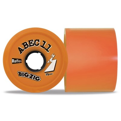 Reflex BigZigs 75mm/86A Longboard Wheels - Orange