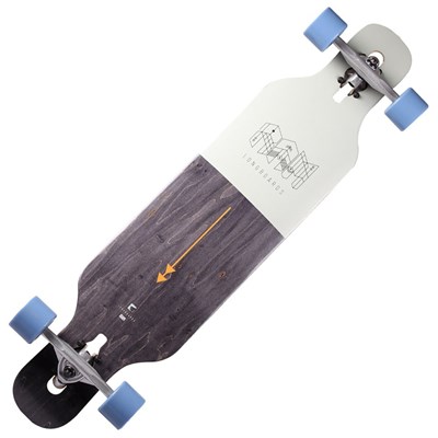 Ciemah Drop through Complete Longboard - Cool Grey