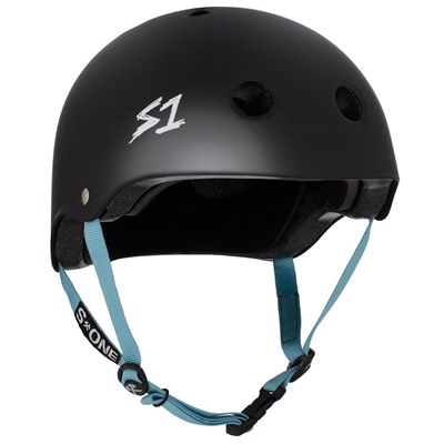 Lifer LIT Helmet - Black Matt with Blue Strap