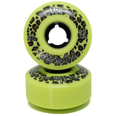 Trick 59mm/97a Roller Skate Wheels - Lime Green