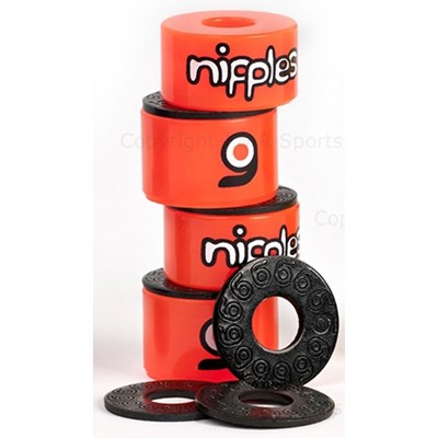 Nipples Double Barrel Truck Bushings - Orange Soft