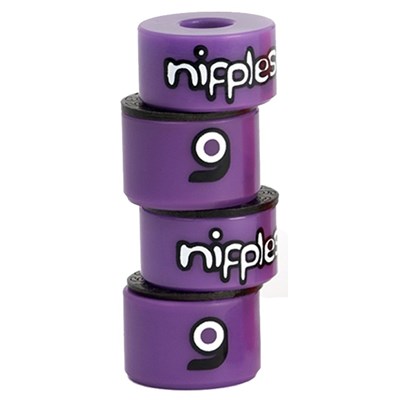 Nipples Double Barrel Truck Bushings - Purple Medium