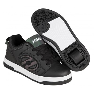 Voyager Black Reflective/Black Kids Heely Shoe