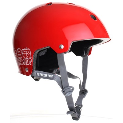 187KP Certified Skate/BMX Helmet - Red