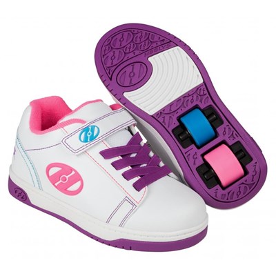 Dual Up White/Purple/Neon Multi Kids Heely X2 Shoe Dual Up White/Purple/Neon Multi Kids Heely X2 Shoe