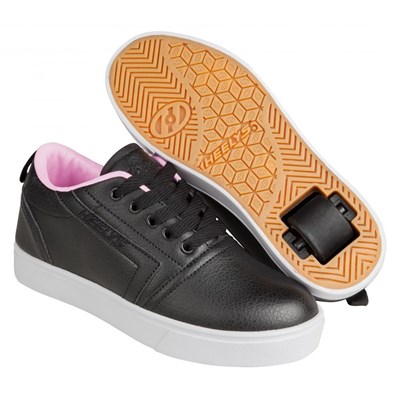GR8 Pro Black/Light Pink Kids Heely Shoe