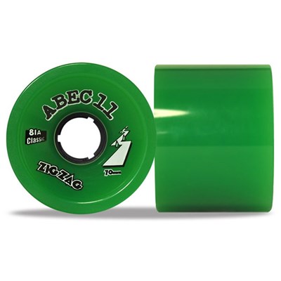 Classic ZigZags 70mm Longboard Wheels - Green
