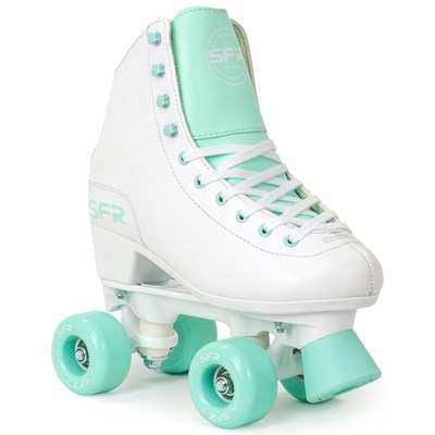 Figure Quad Roller Skates - White/Green