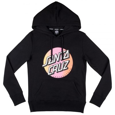 Fade Dot Girls Hoody - Black