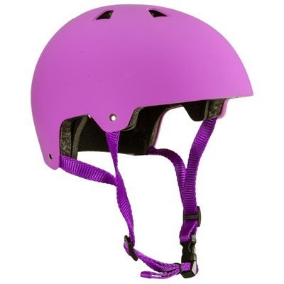 ABS Helmet - Pink with Purple Straps