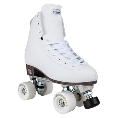 Artistic White Quad Roller Skates