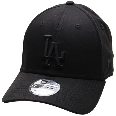 LA Dodgers Black/Black MLB League Essential 9FORTY Cap